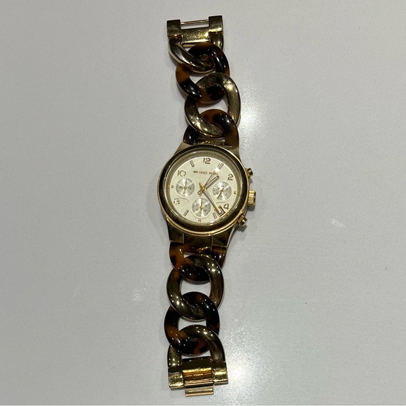 Tortoise Chain Michael Kors Watch - Picture 2 of 4